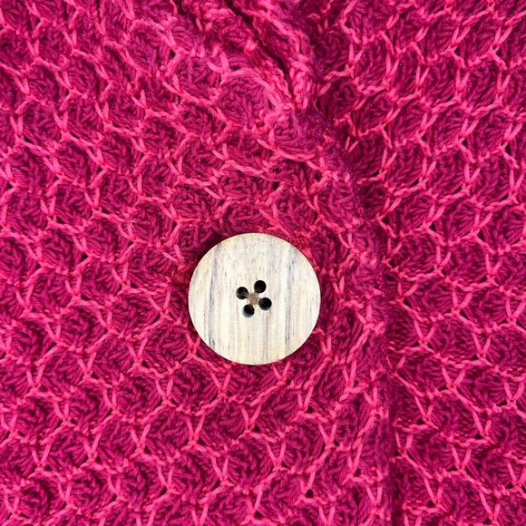 Charlie & Robin Red Knit Cotton Blazer Size S (#2026) - Picture 9 of 11